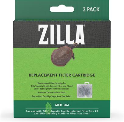 Show full view: Zilla Reptile Terrarium Filter Replacement Cartridges, 3 count, Medium slide 3 of 11