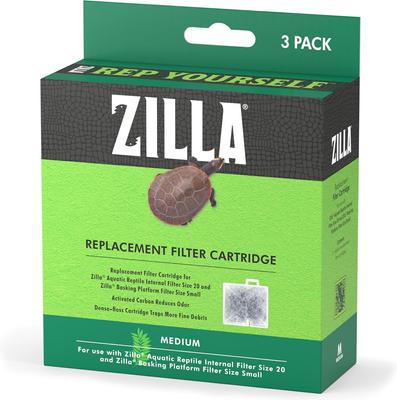 Show full view: Zilla Reptile Terrarium Filter Replacement Cartridges, 3 count, Medium slide 9 of 11