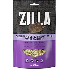 Zilla Small Animal Munchies Vegetable & Fruit Mix Lizard Food, 4-oz bag