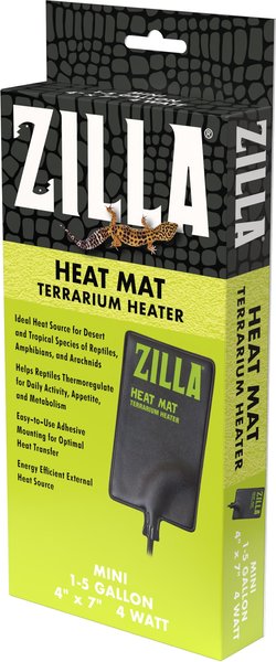 ZILLA Terrarium Heat Mat Reptile Heater, 4-watt