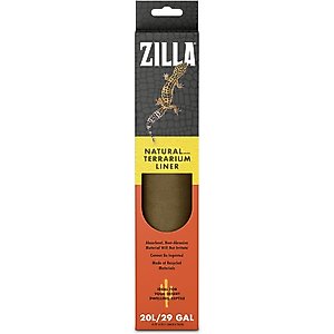 Zilla Terrarium Liner, Brown, 20L/29-gal