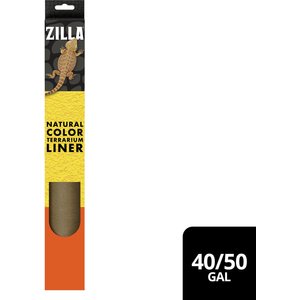 Zilla Terrarium Liner, Brown, 40/50-gal