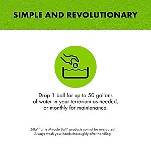 Zilla Turtle Miracle Ball Terrarium Water Conditioner