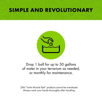 Show full view: Zilla Turtle Miracle Ball Terrarium Water Conditioner slide 6 of 11