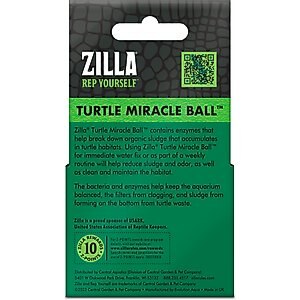 Zilla Turtle Miracle Ball Terrarium Water Conditioner