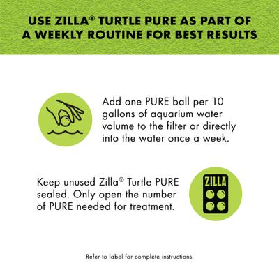 Show full view: Zilla Turtle PURE Water Conditioner, 4 count slide 5 of 11