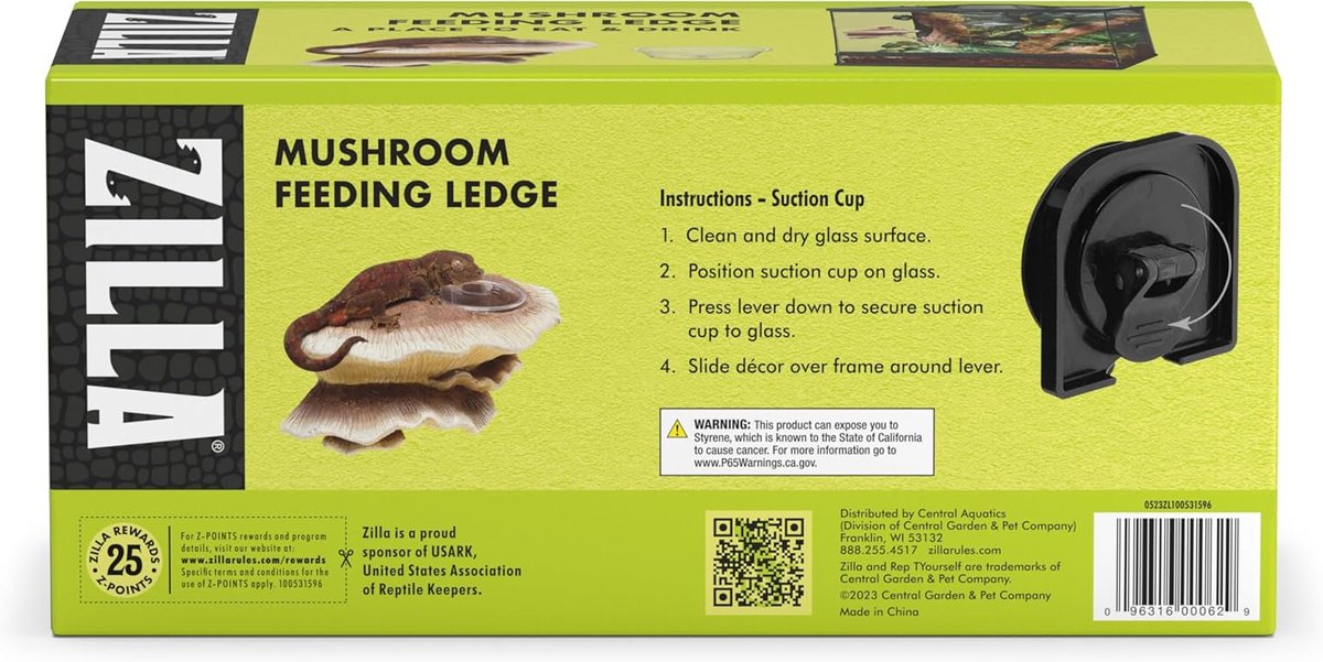 Zilla Vertical Decor Rock Feeding Ledge