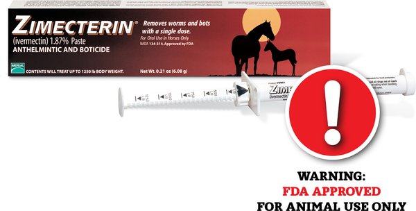Zimecterin Ivermectin 1.87% Paste Horse Dewormer