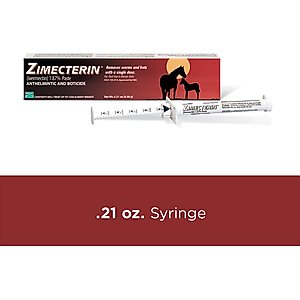 Zimecterin Ivermectin 1.87% Paste Horse Dewormer, .21-oz syringe, 1 count