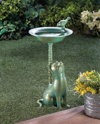 Zingz & Thingz Cat Bird Bath slide 2 of 5