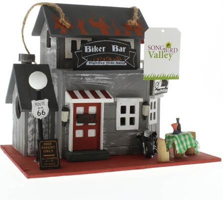 Show full view: Zingz & Thingz Route 66 Biker Bar Bird House slide 6 of 6
