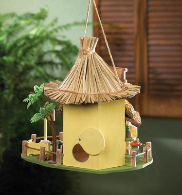 Show full view: Zingz & Thingz Tiki Hut Bird House slide 4 of 4