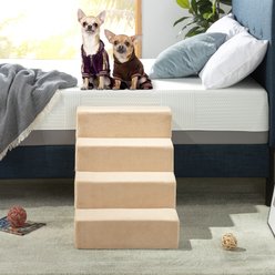 Zinus Comfort Cat & Dog Stairs, Cream, Large, 4 Step slide 2 of 9