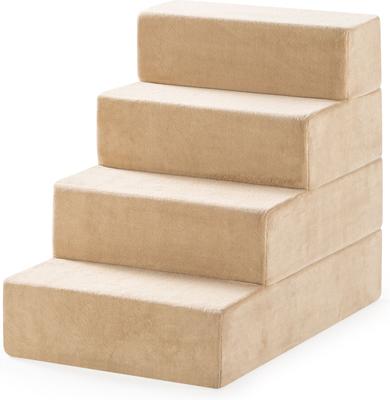 Show full view: Zinus Comfort Cat & Dog Stairs, Cream, Large, 4 Step slide 8 of 10