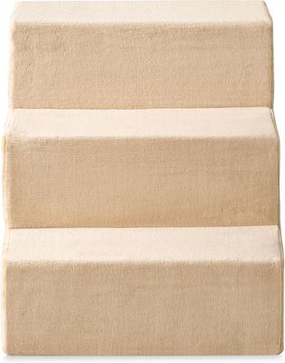 Show full view: Zinus Comfort Cat & Dog Stairs, Cream, Medium, 3 Step slide 7 of 10