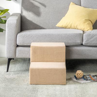 Show full view: Zinus Comfort Cat & Dog Stairs, Cream, X-Small, 2 Step slide 2 of 10