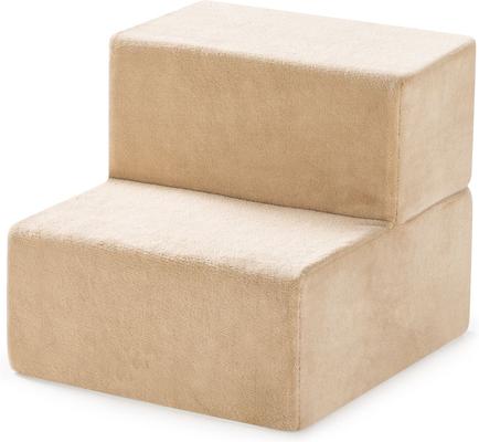 Show full view: Zinus Comfort Cat & Dog Stairs, Cream, X-Small, 2 Step slide 7 of 10