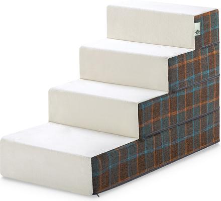 Show full view: Zinus Cozy Cat & Dog Stairs, Blue Placid, Large slide 3 of 9