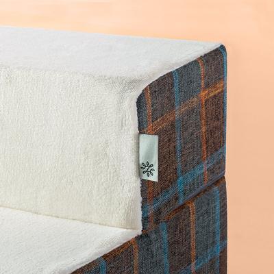 Show full view: Zinus Cozy Cat & Dog Stairs, Blue Placid, Medium slide 3 of 8