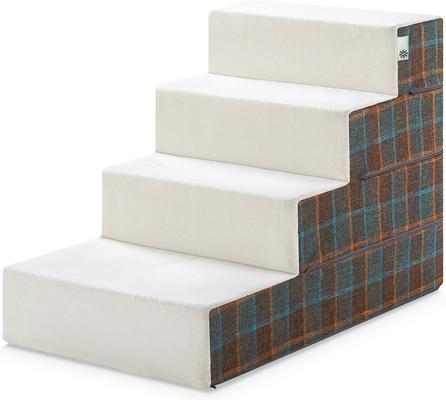 Show full view: Zinus Cozy Cat & Dog Stairs, Blue Placid, X-Large slide 2 of 8