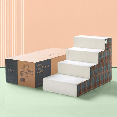 Show full view: Zinus Cozy Cat & Dog Stairs, Blue Placid, X-Large slide 7 of 8