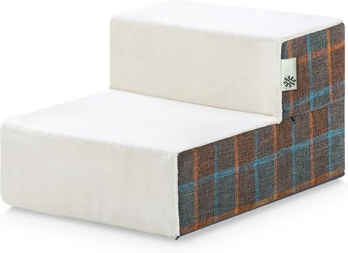 Show full view: Zinus Cozy Cat & Dog Stairs, Blue Placid, X-Small slide 2 of 8