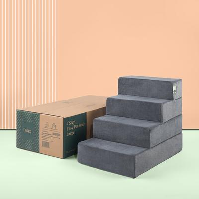 Show full view: Zinus Easy Cat & Dog Stairs, Grey, Large slide 7 of 8