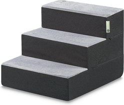 Zinus Easy Cat & Dog Stairs, Grey, Medium, 3-Step slide 2 of 8
