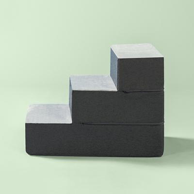 Show full view: Zinus Easy Cat & Dog Stairs, Grey, Medium, 3-Step slide 3 of 9