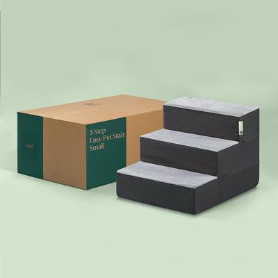 Show full view: Zinus Easy Cat & Dog Stairs, Grey, Medium, 3-Step slide 7 of 9