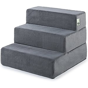 Zinus Easy Cat & Dog Stairs, Grey, Small