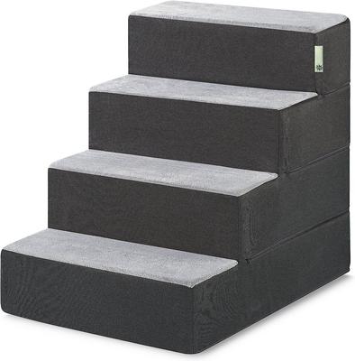 Show full view: Zinus Easy Cat & Dog Stairs, Grey, X-Large, 4-Step slide 3 of 10