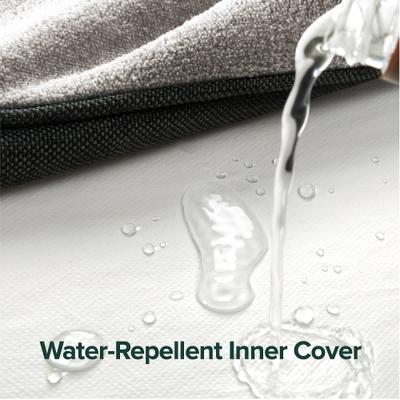 Show full view: Zinus UltraPlush Green Tea Dog Bed, Grey, 5-in, Small, 1 slide 4 of 9