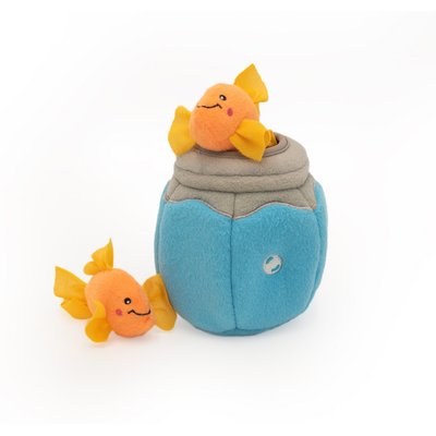 ZippyClaws ZippyClaws Burrow Fish in Bowl Cat Plush Toy with Catnip