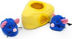 ZippyClaws Burrow Mice 'n Cheese Cat Plush Toy with Catnip