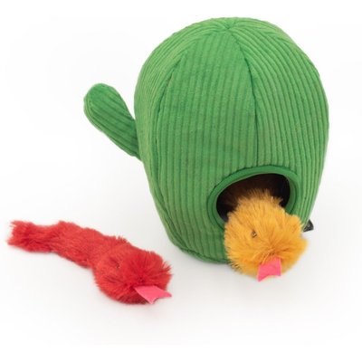 ZippyClaws ZippyClaws Burrow Snakes in Cactus Cat Plush Toy with Catnip