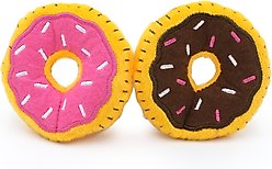 ZippyClaws Donutz Cat Plush Toys with Catnip, 2 count