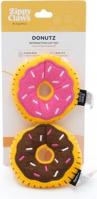 Show full view: ZippyClaws Donutz Cat Plush Toys with Catnip, 2 count slide 3 of 3