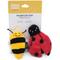Show in main carousel: ZippyClaws Ladybug & Bee Cat Plush Toy with Catnip, 2 count slide 4 of 5