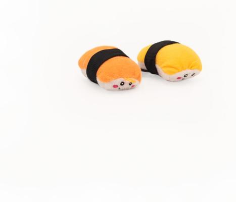 Show full view: ZippyClaws NomNomz Sushi Cat Plush Toy with Catnip slide 3 of 4