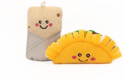 ZippyClaws NomNomz Taco & Burrito Cat Plush Toy with Catnip