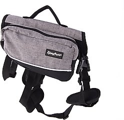 ZippyPaws Adventure Dog Backpack, Graphite, Large