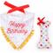 Show in main carousel: ZippyPaws Birthday Bandana & Bone Dog Plush Toy, White/Red, 2 count slide 3 of 3