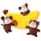 Show in main carousel: ZippyPaws Burrow Squeaky Hide & Seek Plush Dog Toy, Monkey 'n Banana, Puzzle Set slide 1 of 5