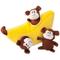 Show in main carousel: ZippyPaws Burrow Squeaky Hide & Seek Plush Dog Toy, Monkey 'n Banana, Puzzle Set slide 2 of 5