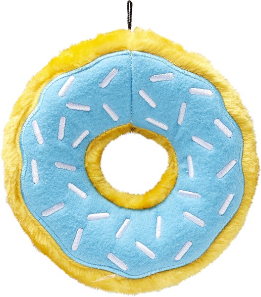 ZippyPaws Mini Blueberry Donutz Squeaky No Stuffing Plush Dog Toy ZippyPaws Mini Blueberry Donutz Squeaky No Stuffing Plush Dog Toy