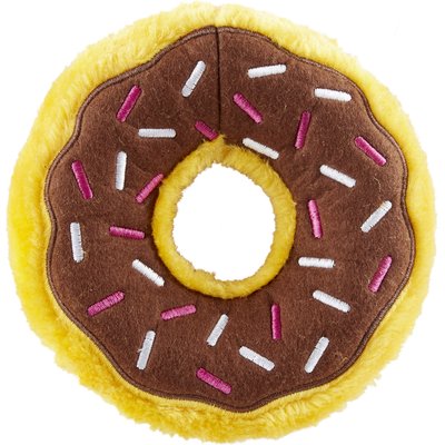 ZippyPaws ZippyPaws Donutz Squeaky Plush No Stuffing Dog Toy, Chocolate