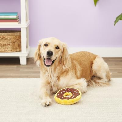 Show full view: ZippyPaws Donutz Squeaky Plush No Stuffing Dog Toy, Chocolate slide 5 of 7