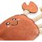 Show in main carousel: ZippyPaws EcoZippy Suede & Rope Buddies Crab Dog Plush Toy, Red slide 5 of 7