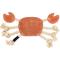 Show in main carousel: ZippyPaws EcoZippy Suede & Rope Buddies Crab Dog Plush Toy, Red slide 2 of 7